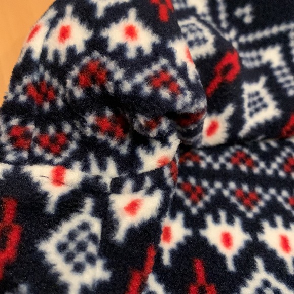 VEUC Uniqlo Full Zip Glacier Fleece Jacket / Sweater with Pattern - size 9/10 - Picture 9 of 16